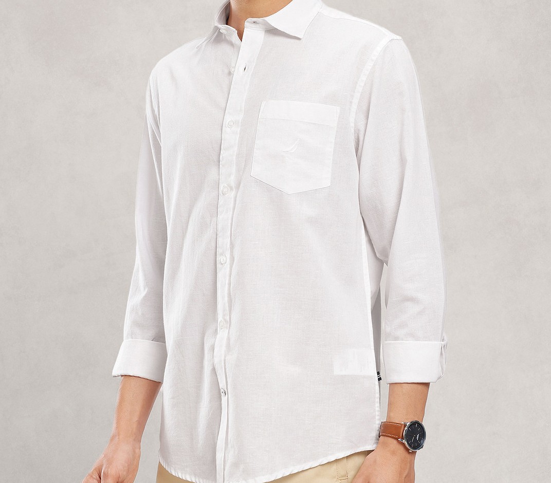 Men Premium Cotton Linen Casual Shirt